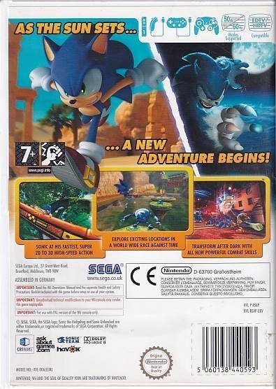 Sonic Unleashed - Wii (B Grade) (Genbrug)